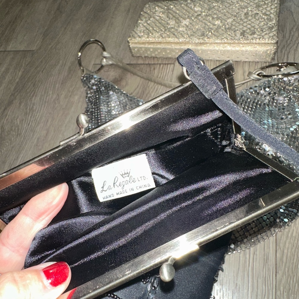 Vtg Lot 15 La Regale More Beaded Sequin Mesh Leather Evening Clutch Bag Purses - Picture 10 of 15